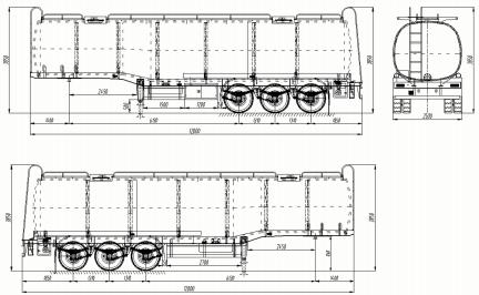 Fuel Tanker Semi Trailer